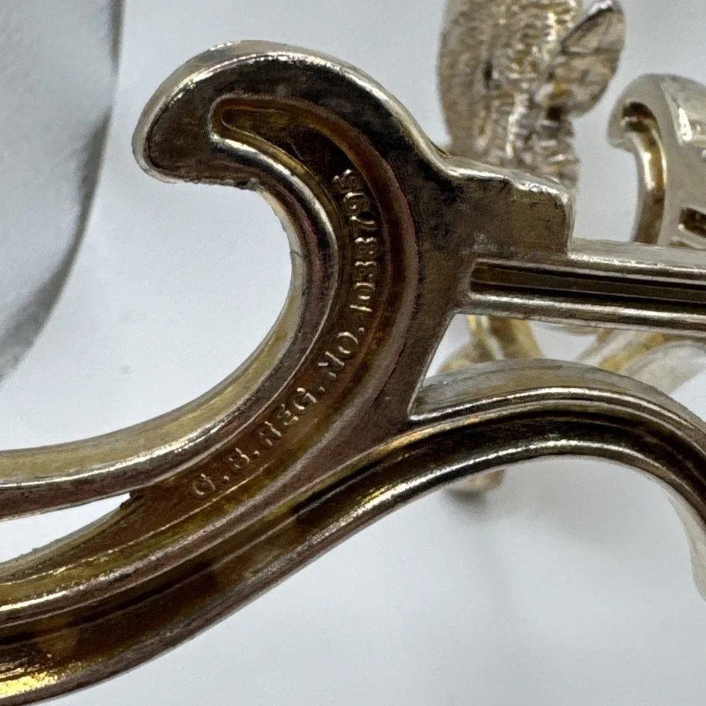 Vintage Silver Plated Swan Candelabra 4 Arm Candle Holder G.B. Reg No 1033795